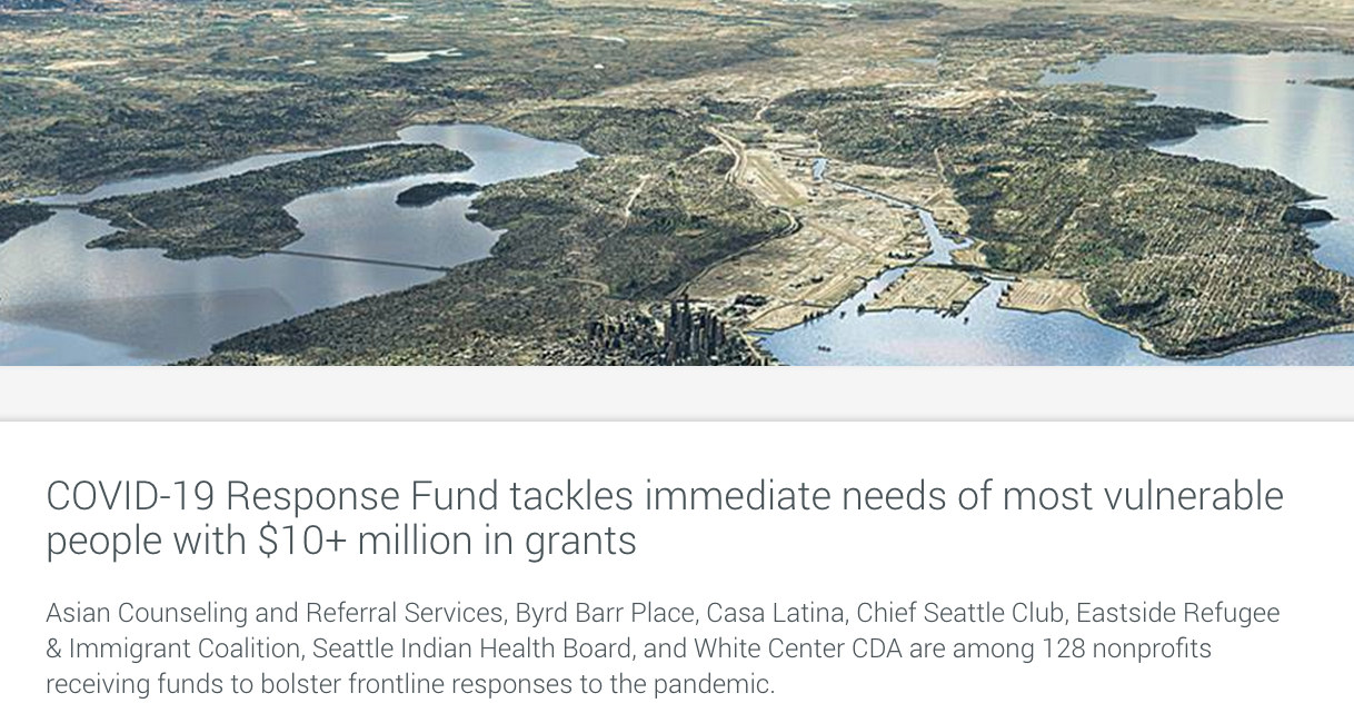 Seattle Foundation COVID-19 Response Fund